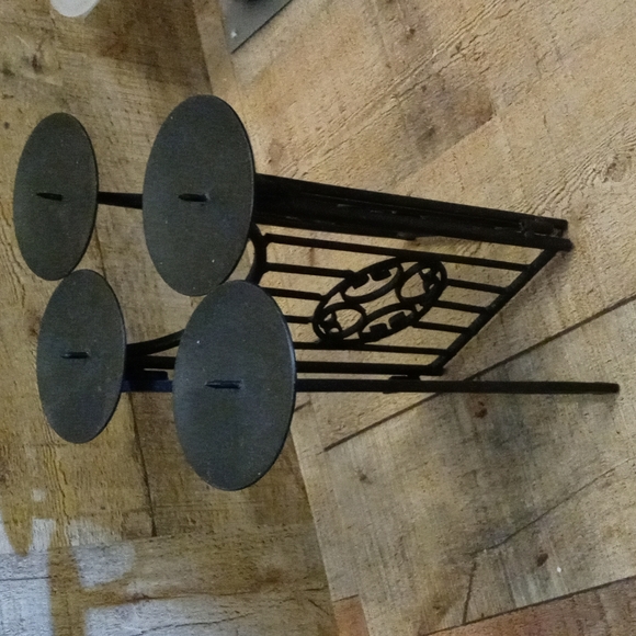 Metal Candle Holder holds 4 candles - Picture 2 of 3